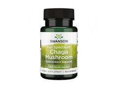 Full Spectrum Chaga Mushroom 400mg 60 Capsule Swanson